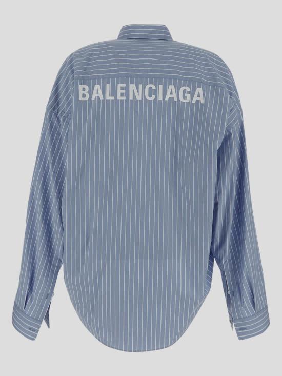25SS 발렌시아가 셔츠 725395 TQM163965 Sky blue white - BALENCIAGA