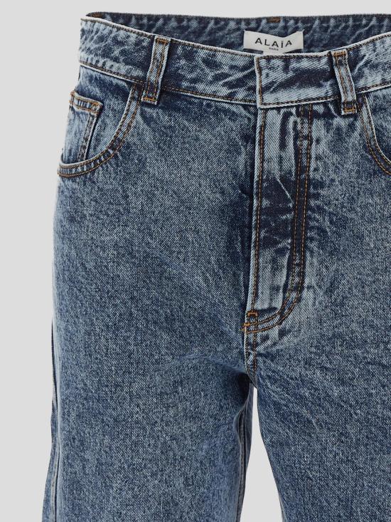 25SS 알라이아 데님 팬츠 AA9P1161 T535A524 BLEU NEIGE - ALAIA