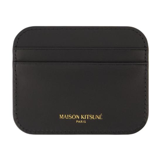 25SS 메종키츠네 명함지갑 OW05700LR0001 P199 black - MAISON KITSUNE
