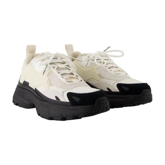 25SS 메종키츠네 스니커즈 MW04803WQ1101 B197 BLACK WHITE BICOLOR black - MAISON KITSUNE