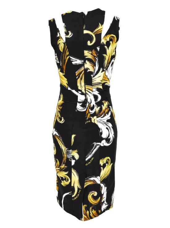 25SS 베르사체 미디 원피스 78HAO9B3 NS636G89 Black - VERSACE