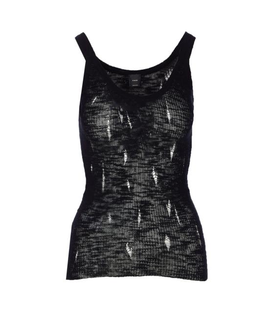 25SS 핑코 민소매 티셔츠 105143 A2LPZ99 Black