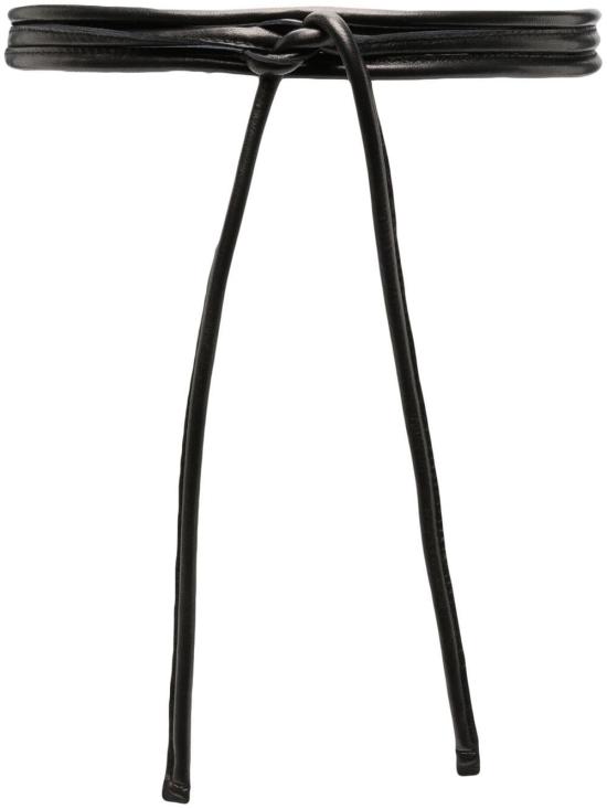 25SS 펄링바이지아니 슬림 벨트 CINTURAFILO NAPPANERO Black