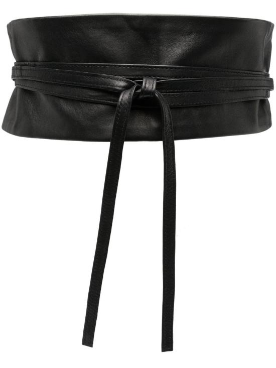 25SS 펄링바이지아니 와이드 벨트 CINTURAGEISHA NAPPANERO Black