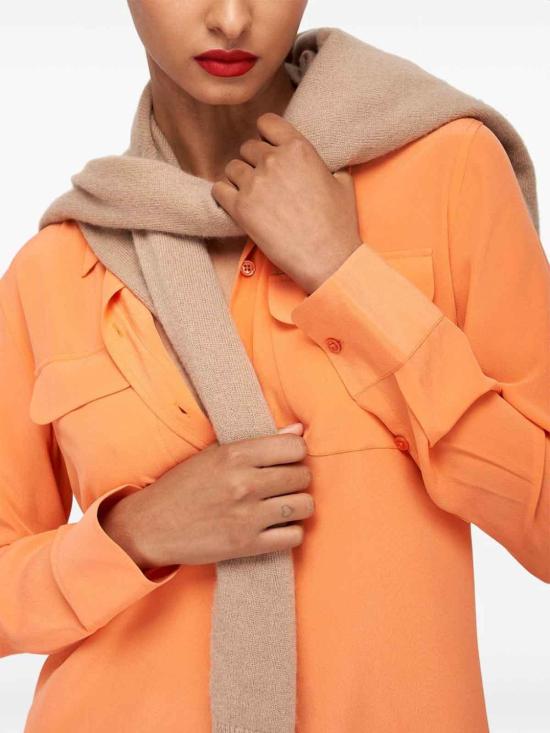  이큅먼트 블라우스 Q23E231FLAMINGO Orange - EQUIPMENT