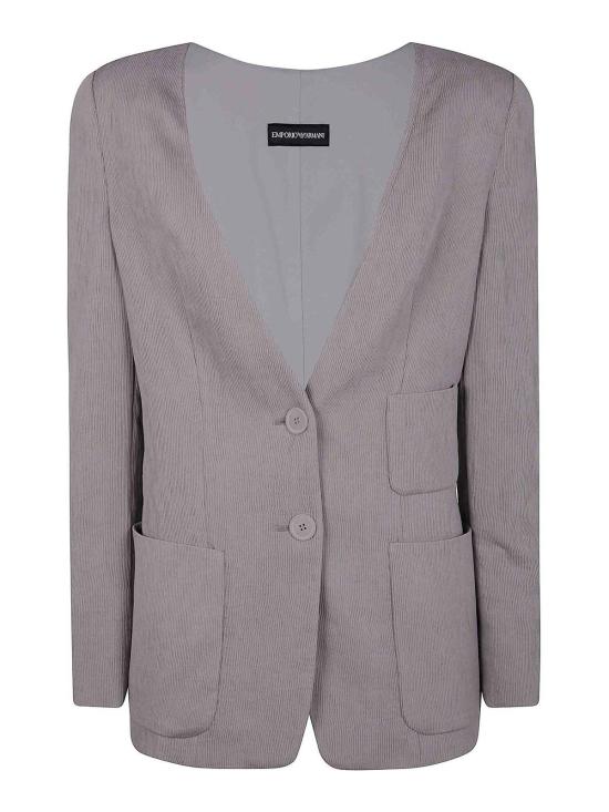  엠포리오 아르마니 블라우스 EW000869AF12523U8036 Grey