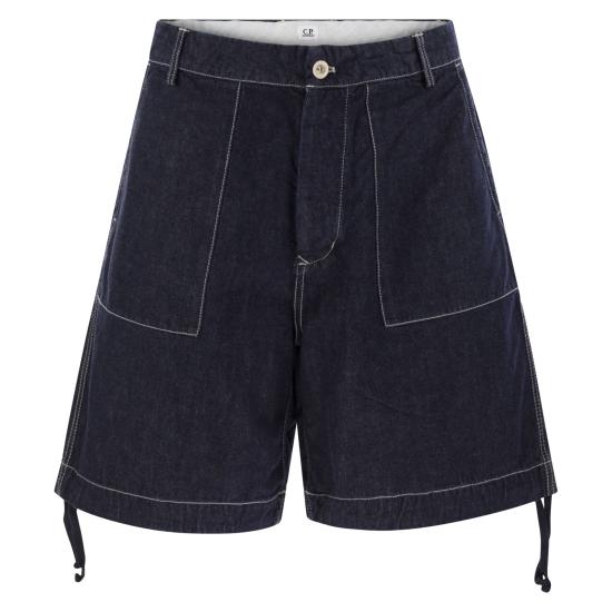 25SS 씨피 컴퍼니 데님 숏팬츠 18CMBE158A DARK DENIM