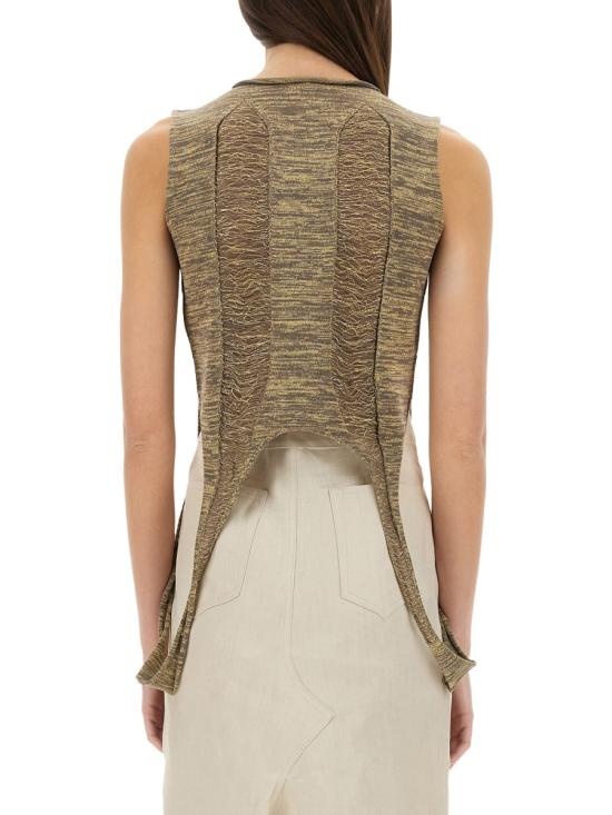 25SS 릭 오웬스 반팔 티셔츠 RO01E7615 KGRIDG02 GOLD - RICK OWENS