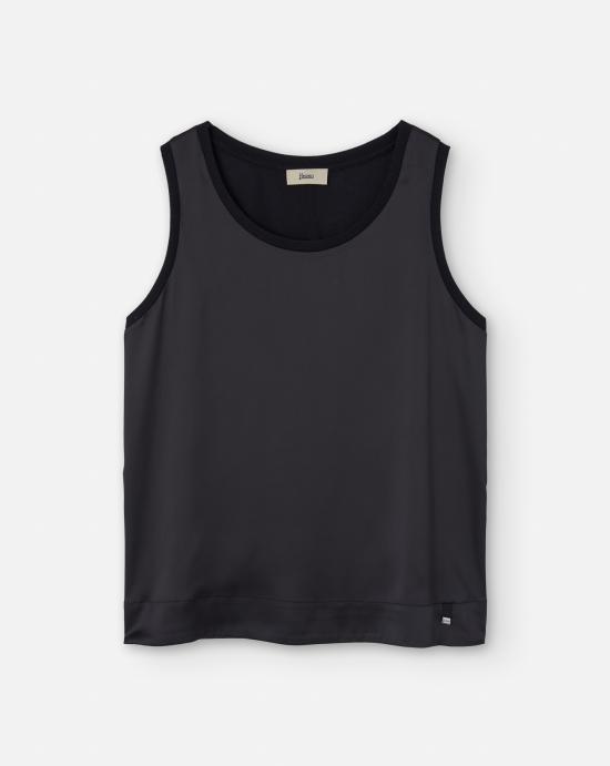 25SS 에르노 민소매 티셔츠 JG000268D 520569300 Black