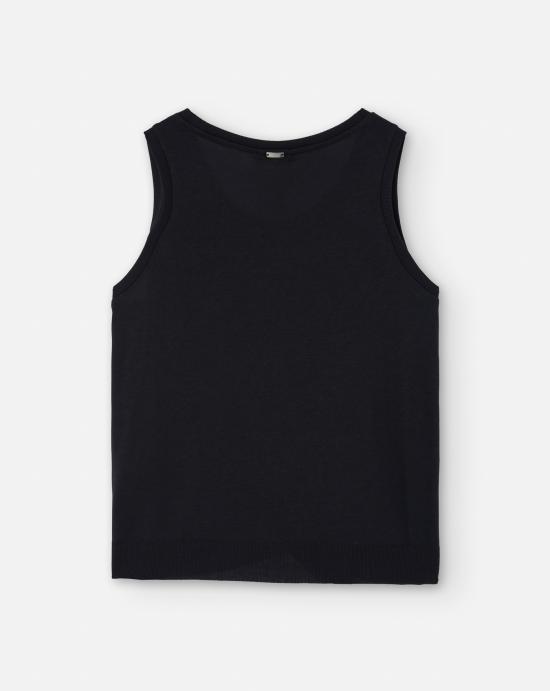 25SS 에르노 민소매 티셔츠 JG000268D 520569300 Black - HERNO