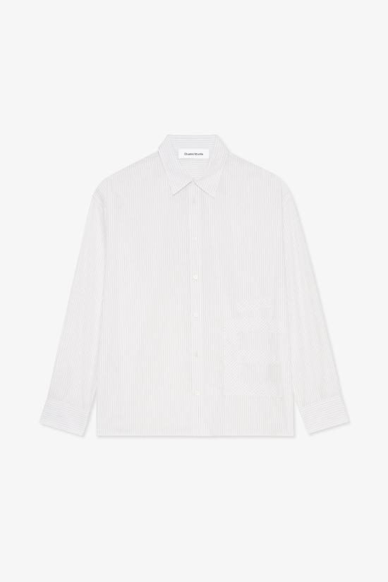 25SS 에뛰드스튜디오 긴팔 셔츠 E25MMSHI352 01 STRIPE