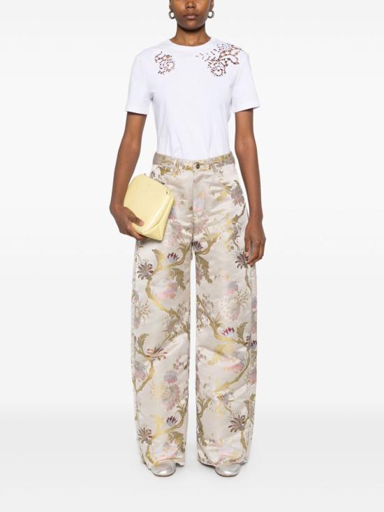 25SS 에르마노 설비노 반팔 티셔츠 D462L354 DUX10601 White - ERMANNO SCERVINO