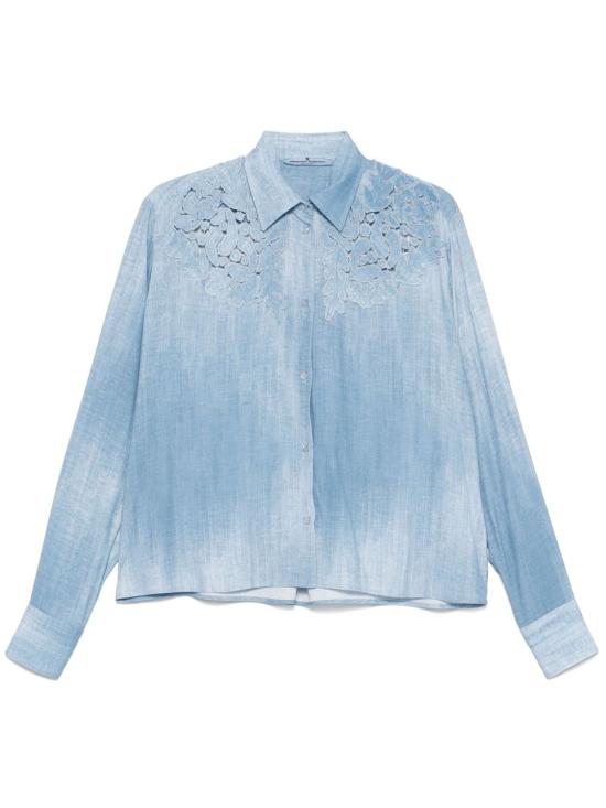 25SS 에르마노 설비노 셔츠 D462K340 EMYS4217 Clear Blue