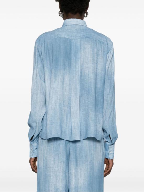 25SS 에르마노 설비노 셔츠 D462K340 EMYS4217 Clear Blue - ERMANNO SCERVINO