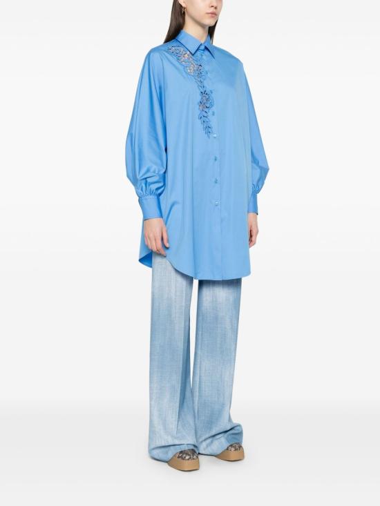 25SS 에르마노 설비노 블라우스 D462K385 BQP74139 Clear Blue - ERMANNO SCERVINO