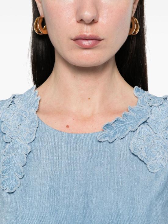 25SS 에르마노 설비노 숏 원피스 D462Q356 EMYS4217 Clear Blue - ERMANNO SCERVINO