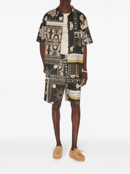 25SS 이자벨마랑 숏팬츠 SH0207HAC1I09H BKOC Black ochre - ISABEL MARANT