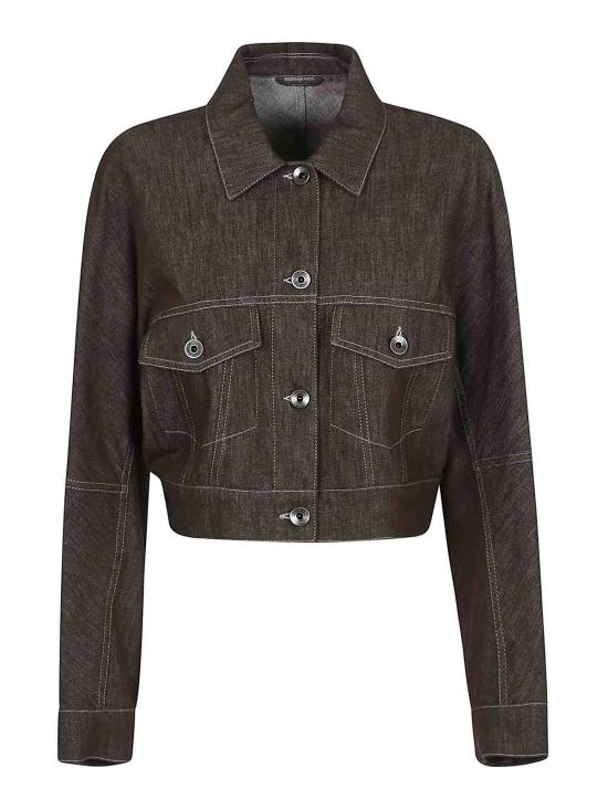  브루넬로 쿠치넬리 데님 자켓 MB1257816C003 Brown