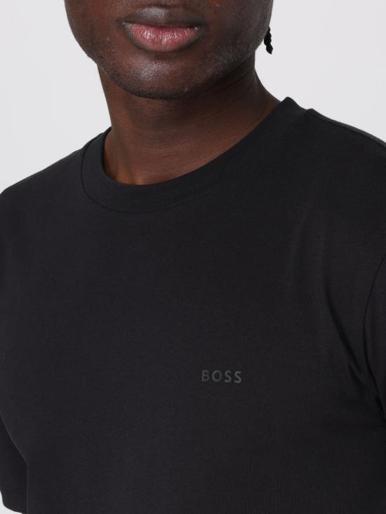 25FW 보스 반팔 티셔츠 50468347 001 Black - BOSS