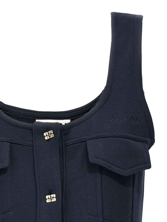  가니 의류 T4096683 Blue - GANNI