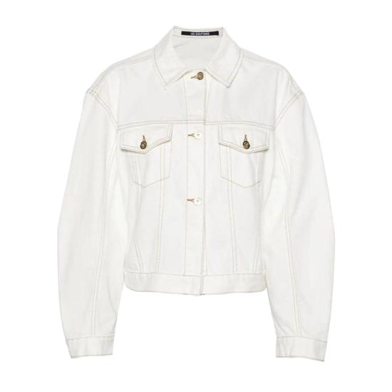 25SS 자크뮈스 데님 자켓 241DE0361514 11C OFF WHITE TABAC
