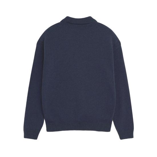 25SS 메종키츠네 볼드 폭스 헤드 패치 컴포트 폴로 셔츠 OM00202KT1099 0076 SLATE GREY - MAISON KITSUNE