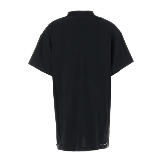 25SS 발렌시아가 반팔 티셔츠 811688TRVU6 9034 WASHED BLACK WHITE - BALENCIAGA