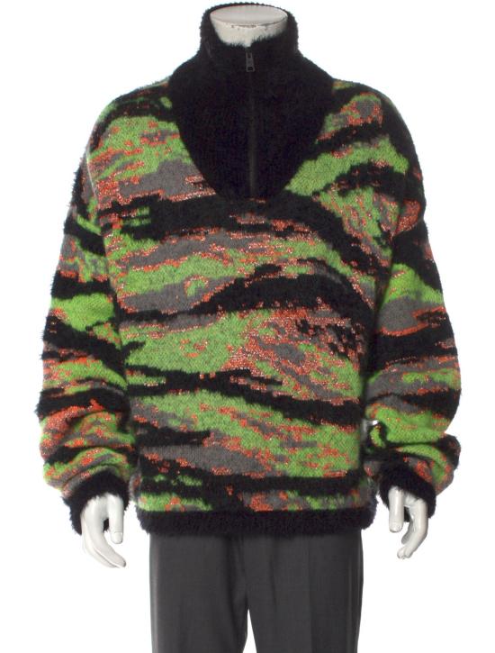  이알엘 스웨터 ERL06N007GREENRAVECAMO DOM - ERL