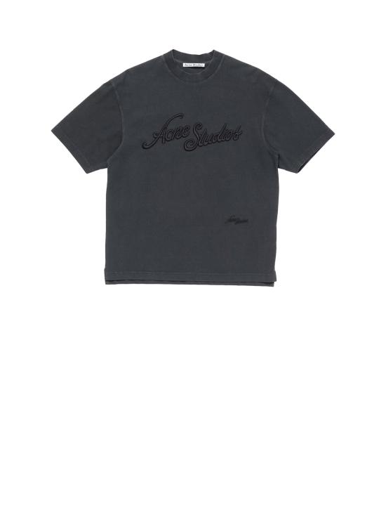 25SS 아크네 스튜디오 반팔 티셔츠 CL0345BM0 FADED BLACK