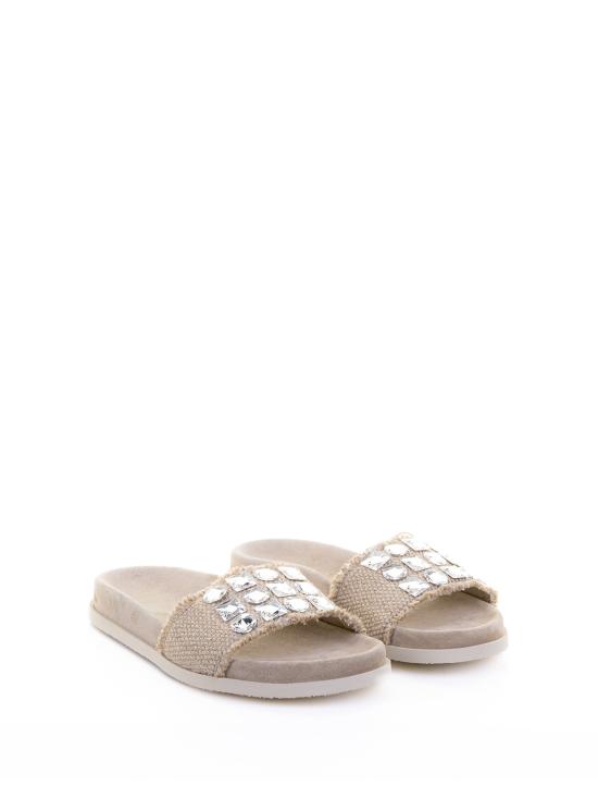 25SS 페드로 가르시아 뮬/슬리퍼 DOLOMITA02NUBBYLINENFLAX - PEDRO GARCIA