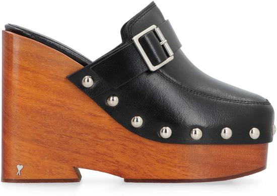  아미 뮬/슬리퍼 FSV449840 001 black - AMI