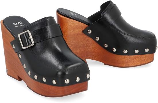  아미 뮬/슬리퍼 FSV449840 001 black - AMI