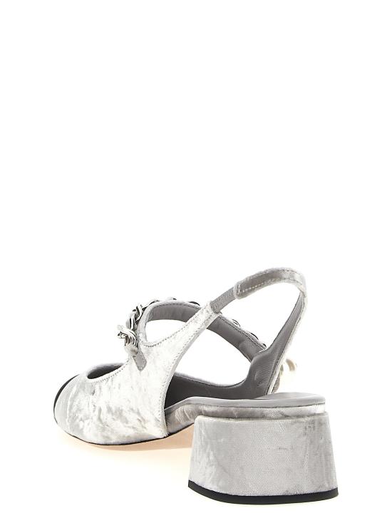 25FW 미우미우 힐/펌프스 5I045EF0353LQCF0M3W Silver - MIU MIU