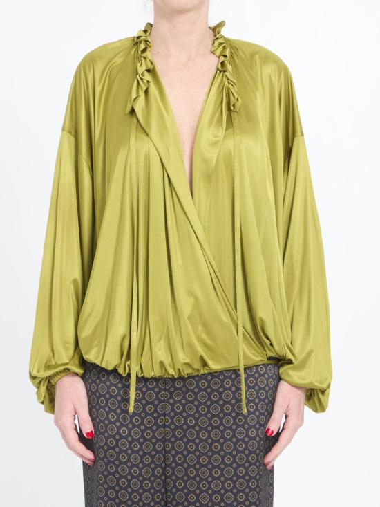 25SS 생로랑 셔츠 1446080 834202 Y7F98 3363 GREEN