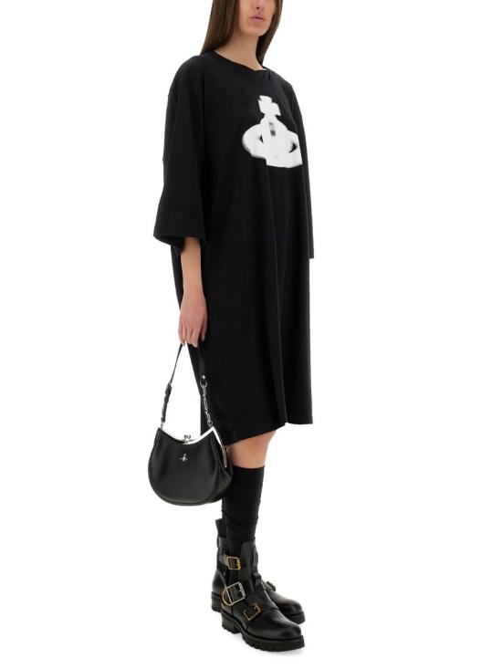 25SS 비비안웨스트우드 미디 원피스 1G01000U J001MN401 Black - VIVIENNE WESTWOOD