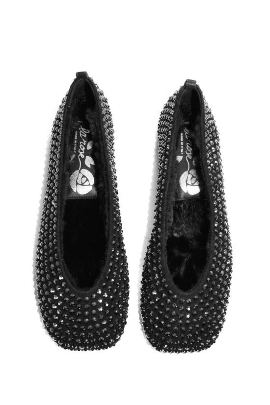 25FW 라 로즈 플랫 슈즈 EW2160 056 BLACK Black - LA ROSE