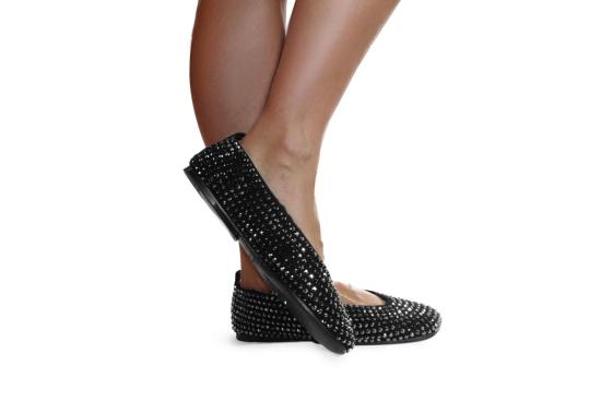 25FW 라 로즈 플랫 슈즈 EW2160 056 BLACK Black - LA ROSE