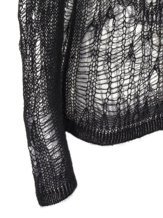 24FW 릭 오웬스 스웨터 RP02D3600KNETMH09 Black - RICK OWENS