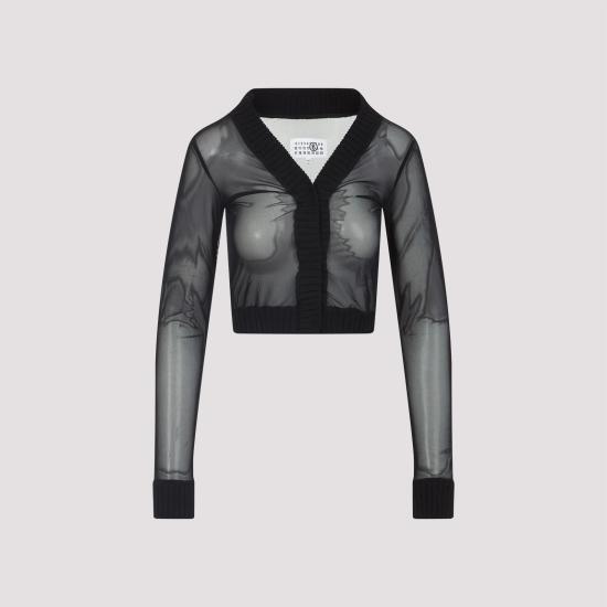 25SS MM6 메종마르지엘라 탑 S62NH0041 S24423 900 BLACK - MM6 MAISON MARGIELA