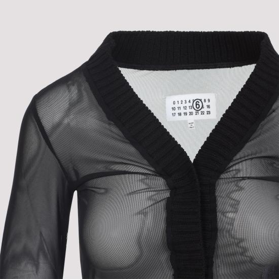 25SS MM6 메종마르지엘라 탑 S62NH0041 S24423 900 BLACK - MM6 MAISON MARGIELA