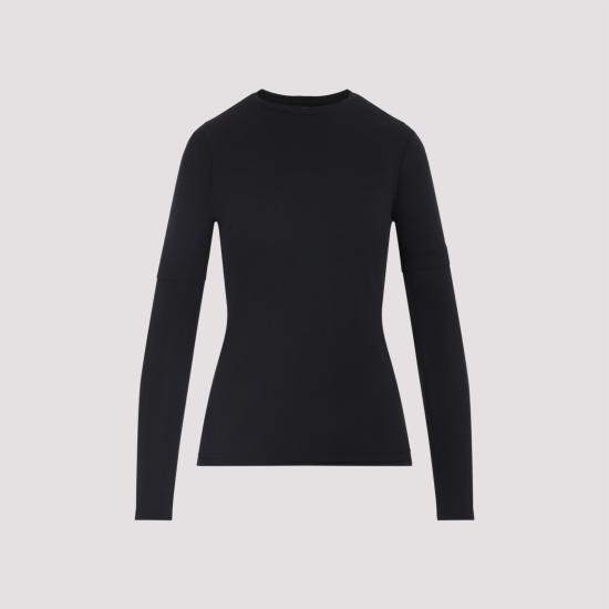 25SS 질샌더 긴팔 티셔츠 J03FV0117 J20145 001 BLACK - JIL SANDER