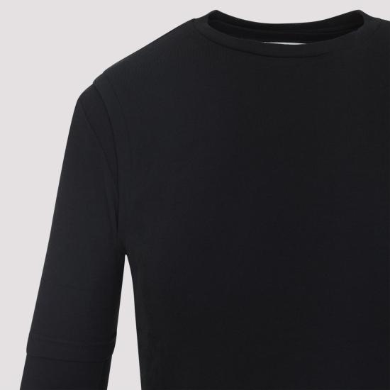 25SS 질샌더 긴팔 티셔츠 J03FV0117 J20145 001 BLACK - JIL SANDER