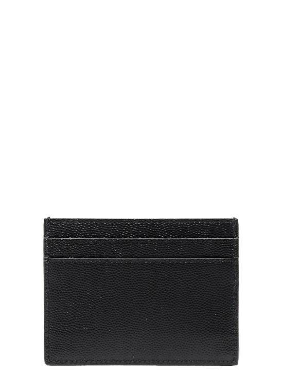 26FW 생로랑 그랑 드 뿌드르 엠보스드 레더 카드 케이스 375946BTY0N1000 Black - SAINT LAURENT