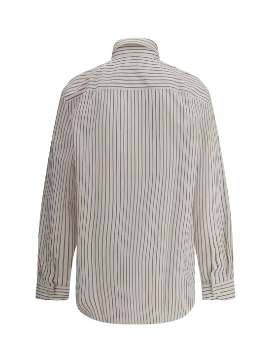 25SS 생로랑 긴팔 셔츠 823194Y6E77 9260 BROWN - SAINT LAURENT