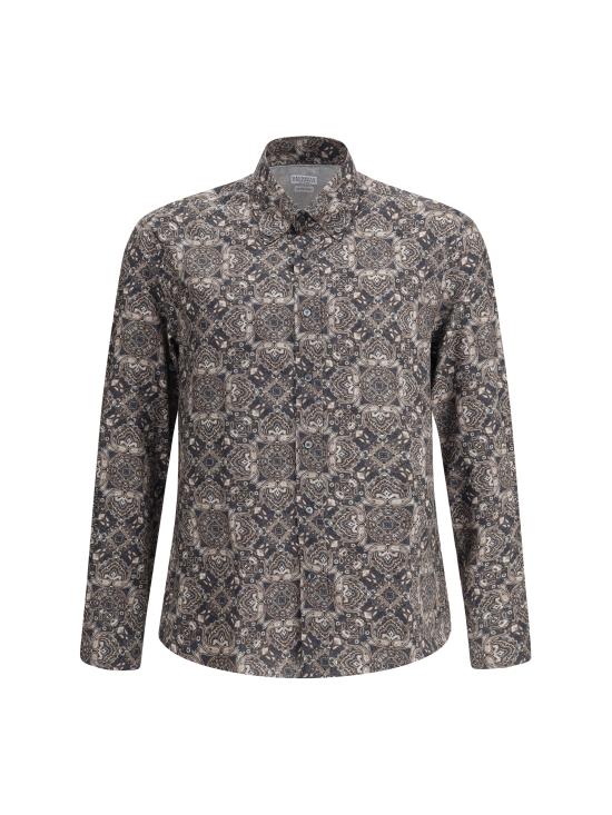 25SS 브루넬로 쿠치넬리 긴팔 셔츠 MM6911716 C010 MULTICOLOUR