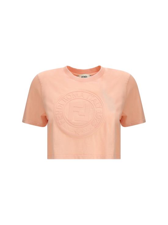 25SS 펜디 반팔 티셔츠 FS9715ASNI F1RX7 PINK