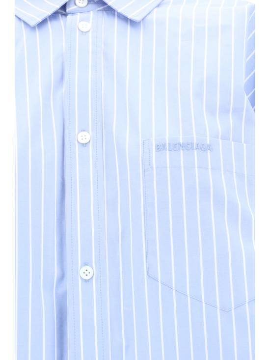 25SS 발렌시아가 블라우스 790945TQM16 3965 LIGHT BLUE - BALENCIAGA