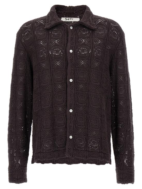 25SS 세퍼 긴팔 셔츠 MSS25MYLESHEAHEAVYROASTKNIT Brown