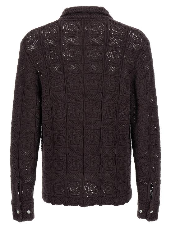 25SS 세퍼 긴팔 셔츠 MSS25MYLESHEAHEAVYROASTKNIT Brown - SEFR