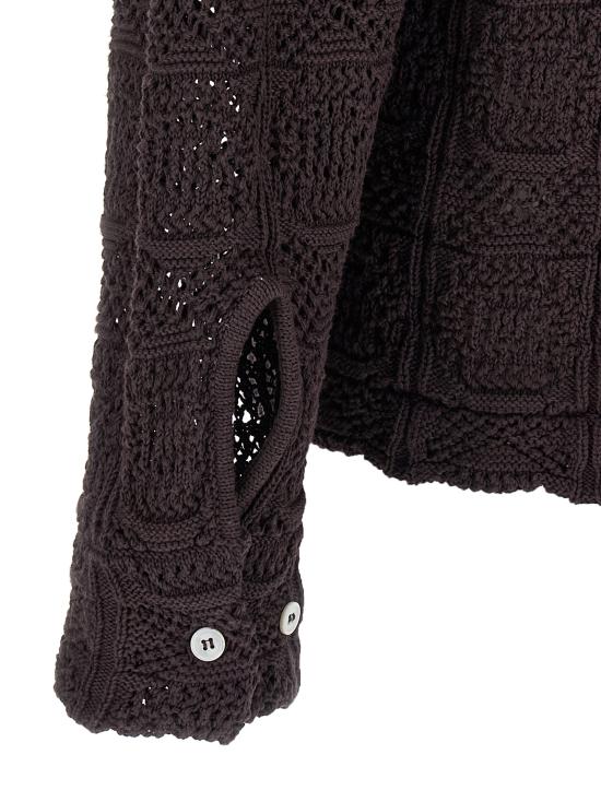 25SS 세퍼 긴팔 셔츠 MSS25MYLESHEAHEAVYROASTKNIT Brown - SEFR